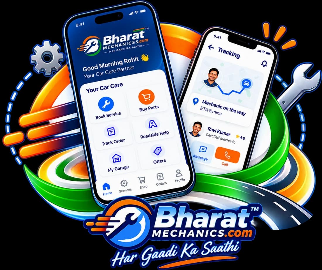 Bharat Mechanics app — booking and live mechanic tracking