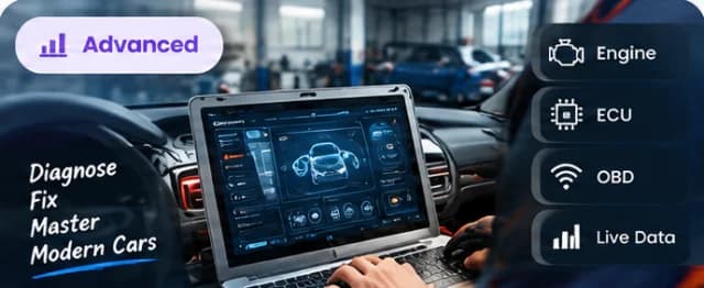 Car diagnostics with OBD scanner
